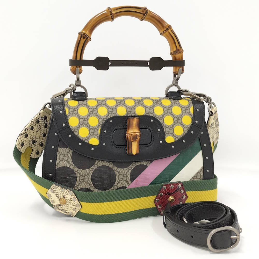 Gucci Bamboo Bag GG Supreme Multicolor